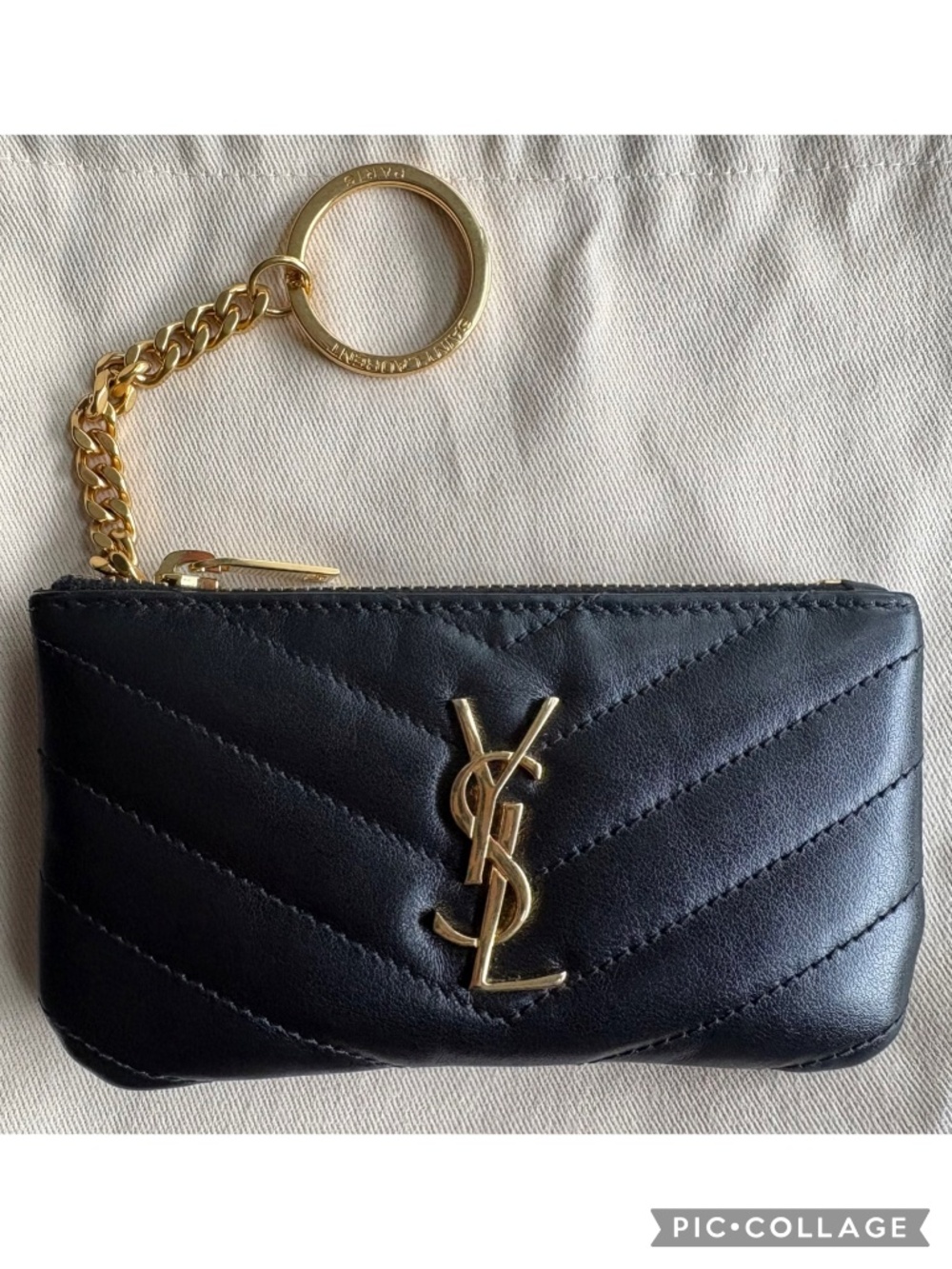 Saint Laurent Monogram Key Pouch